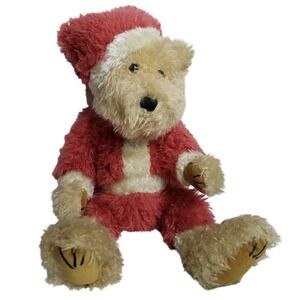 The Boyds Collection Teddy Bear Handmade St Nicholas Santa Stuffed Plush Jointed